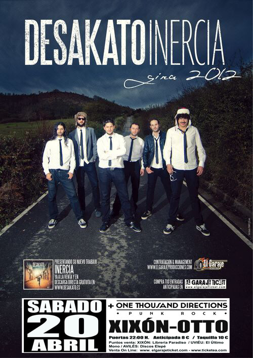 Concierto en la sala Otto de Gijón, el 20 de Abril.